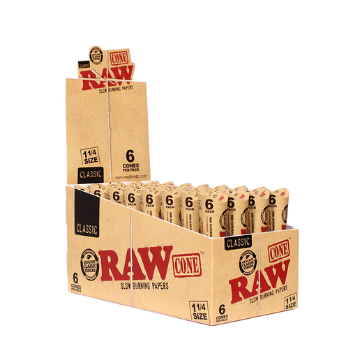 RAW Cones 1¼ - 6 Cones per pack