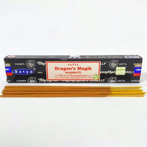 Satya Dragon&#39;s Magik Incense Sticks 15 Gram Box