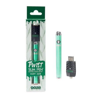 Ooze Adjustable Slim Twist Pen Battery w/ USB Charger (Mary Jade)
