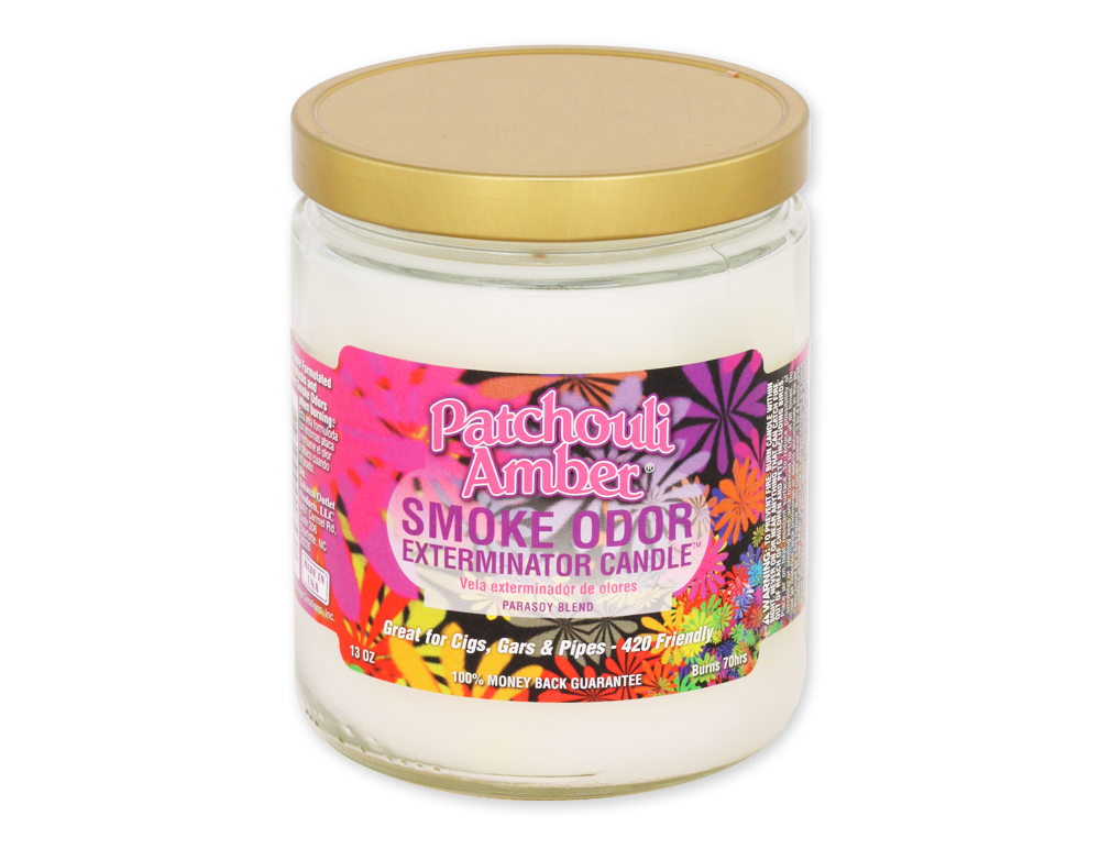 Smoke Odor Exterminator 13oz Jar Candle - Patchouli Amber