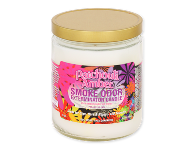 Smoke Odor Exterminator 13oz Jar Candle - Patchouli Amber