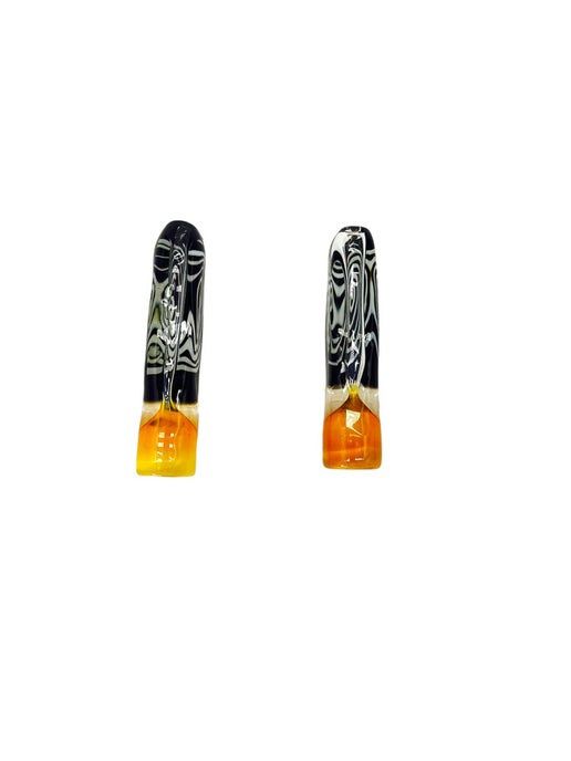 Hallucination Zebra Glass Chillum 3&quot;