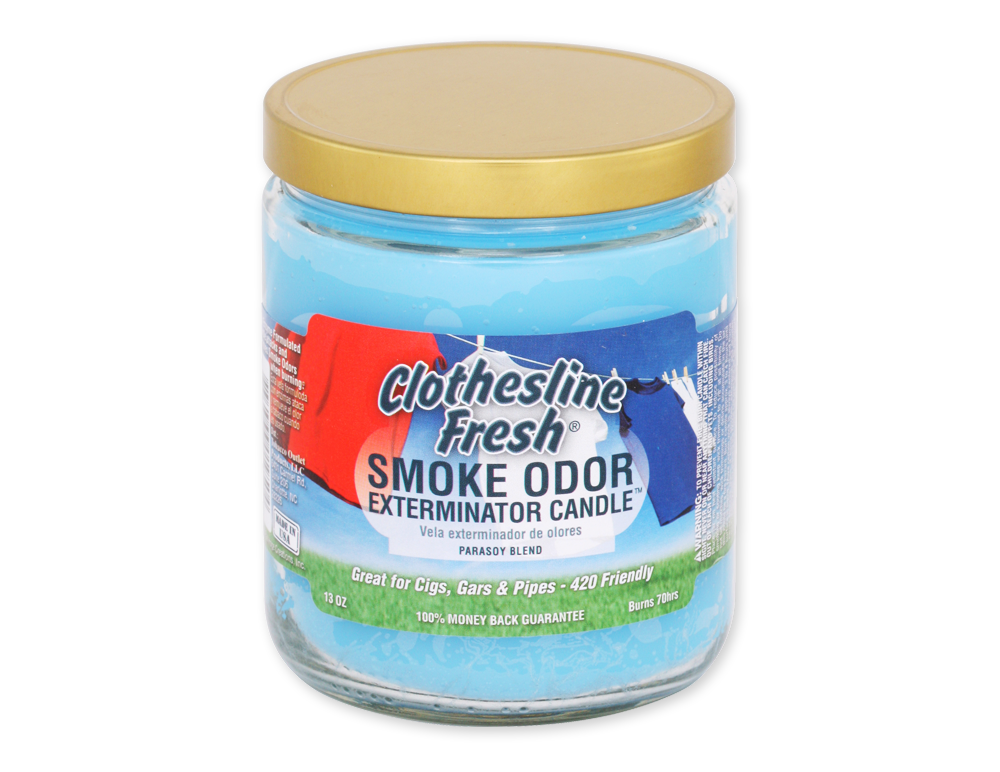 Smoke Odor Exterminator 13oz Jar Candle - Clothesline Fresh
