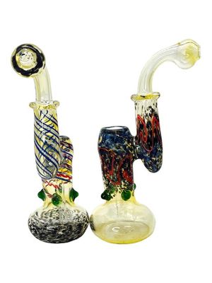 8&quot; Heavy Fumed Body Frits Bubbler