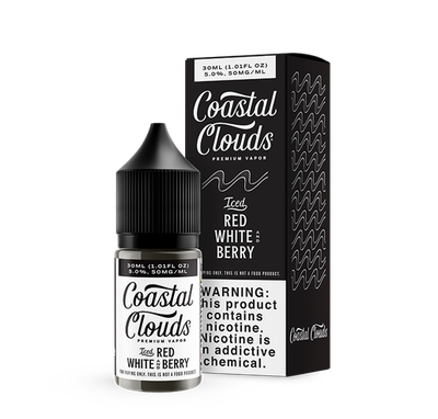 Coastal Clouds Salt E-liquid 35mg Iced Red White and Berry