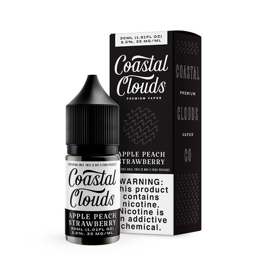 Coastal Clouds Salt E-liquid 50mg Apple Peach Strawberry