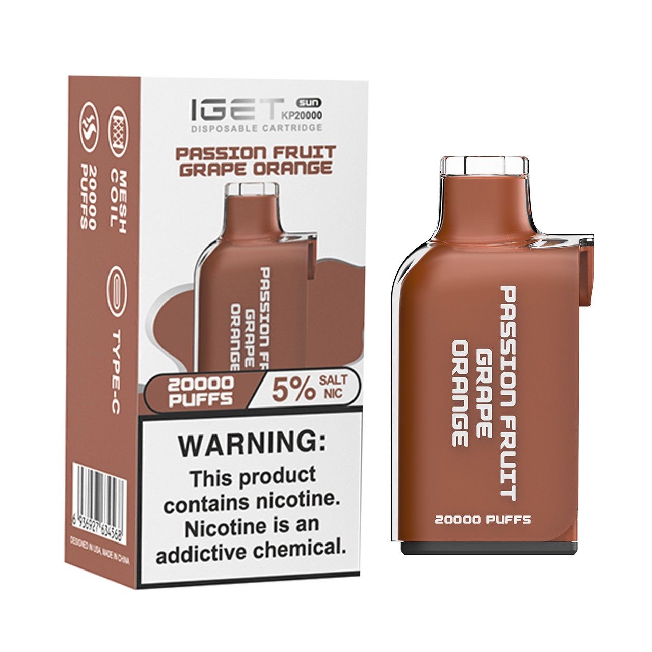 Iget Sun KP20000 Cartridge Passion Fruit Grape Orange