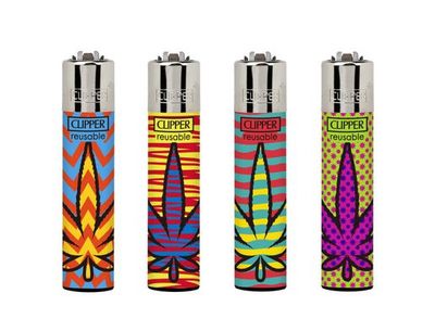 Clipper Lighter Leaves Retro