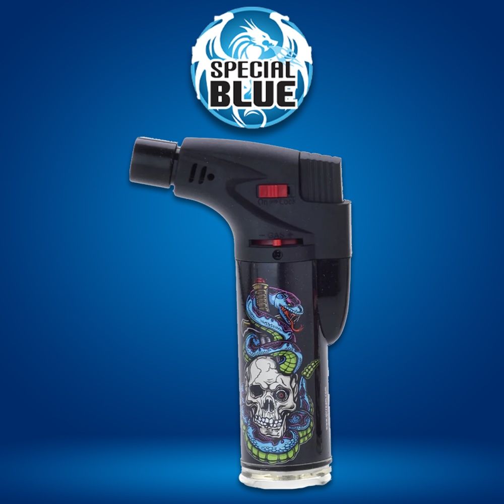 Special Blue Mini Skull Torch