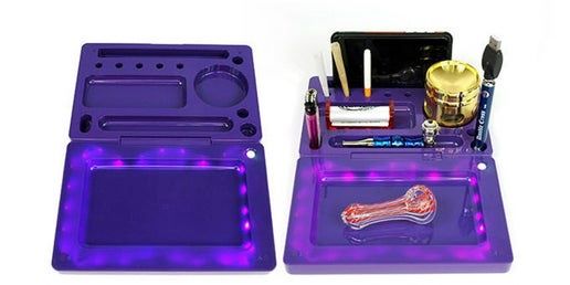 LED Rolling Tray Box - RED Marley
