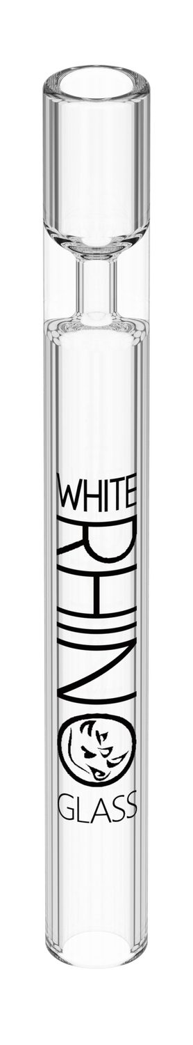 White Rhino Glass Chillum w/ Silicone Cap