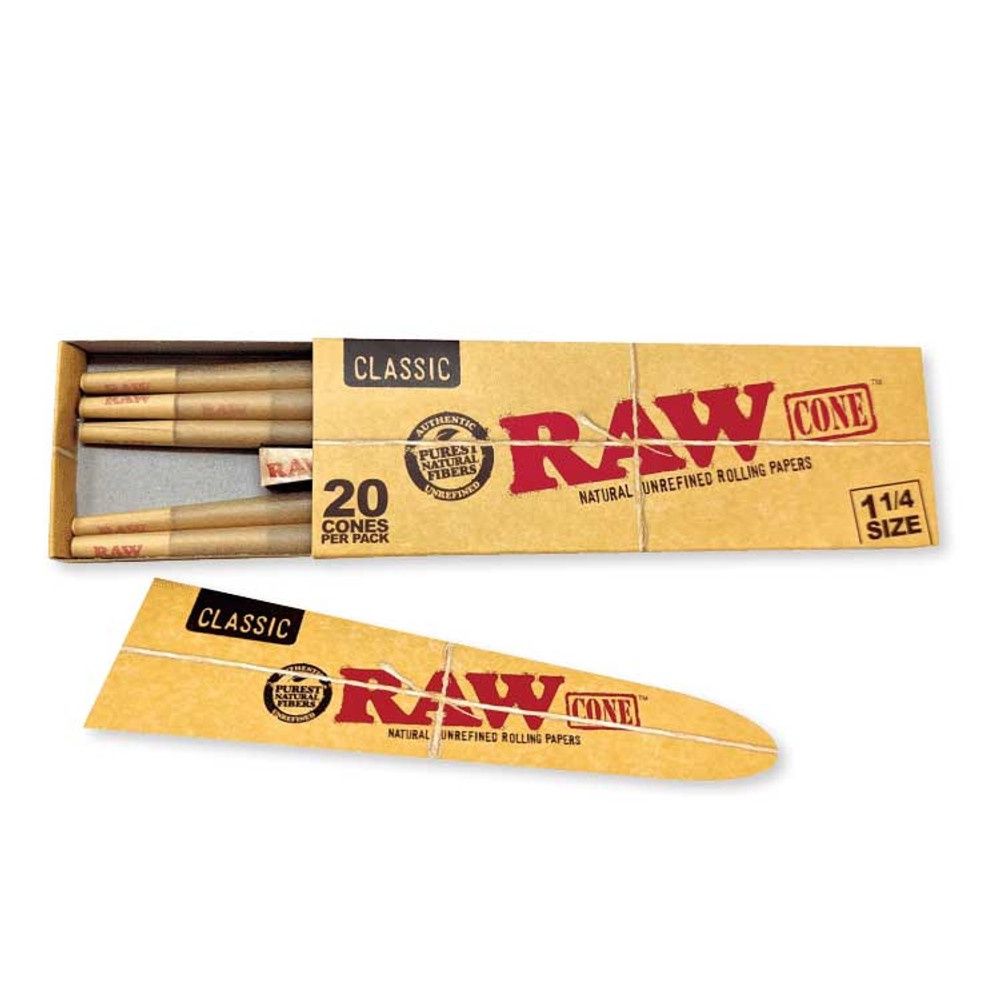 RAW Cones 1 1/4 Size: 20 Pack