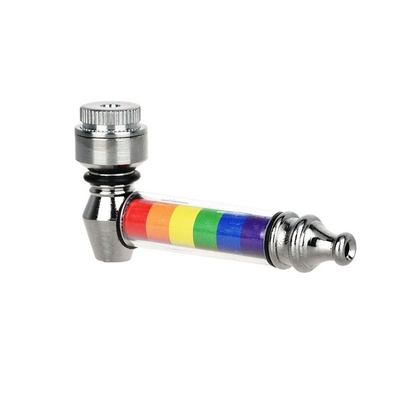 Aluminum Hand Pipe - 3&quot; Rainbow