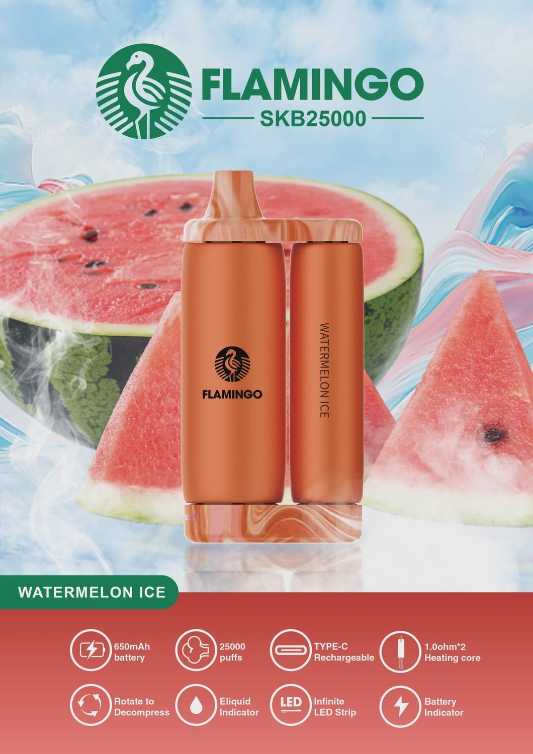 Flamingo SKB25000 Watermelon Ice