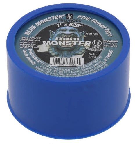 Blue Monster Mini-Monster 1" x 520" PTFE Thread Seal Tape