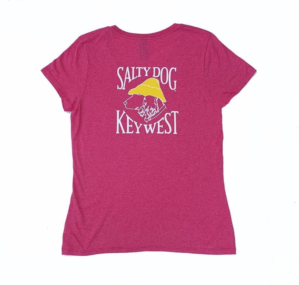 Key West Women&#39;s Triblend V-Neck S/S Jazzberry