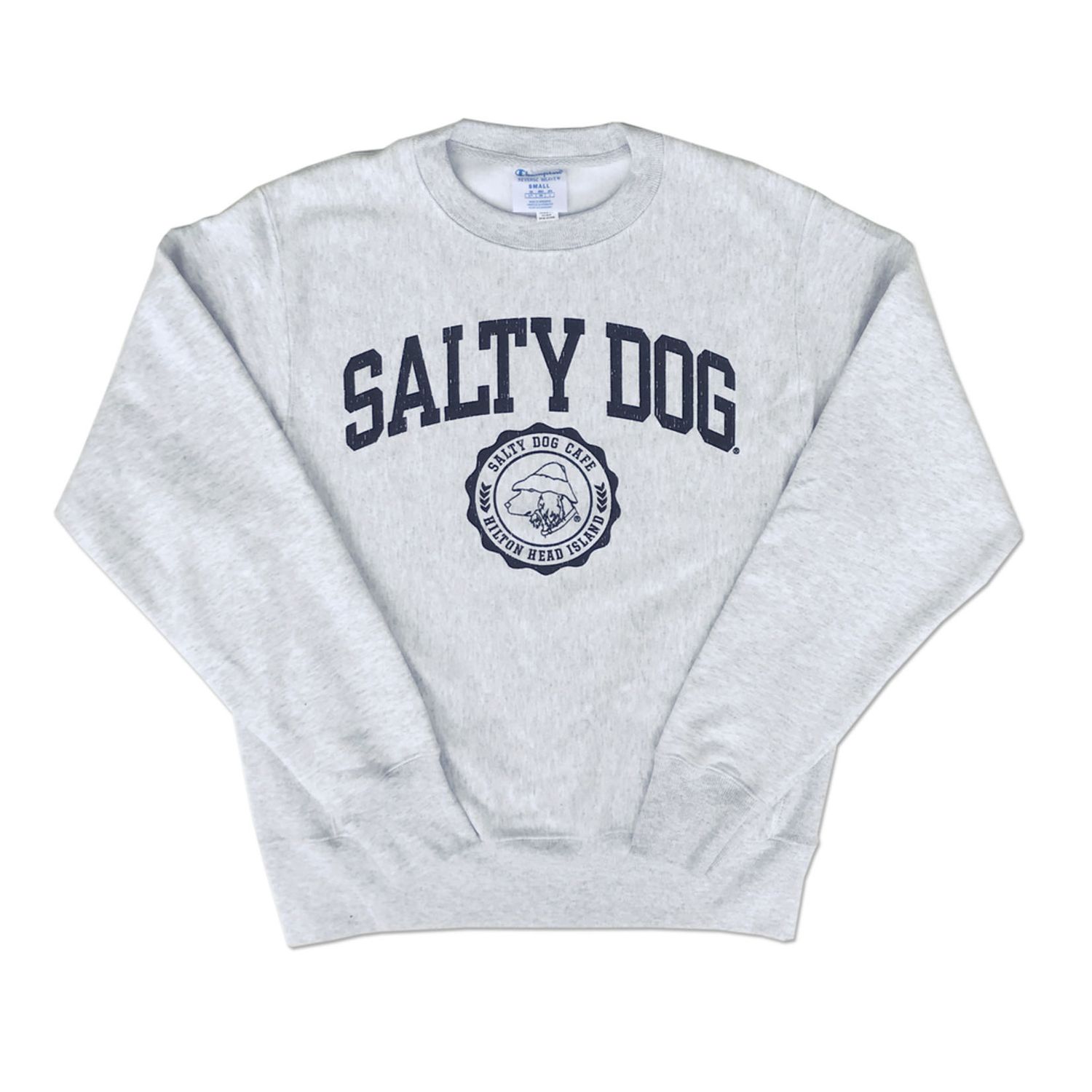 Sweatshirt-Rev Weave Silver Grey