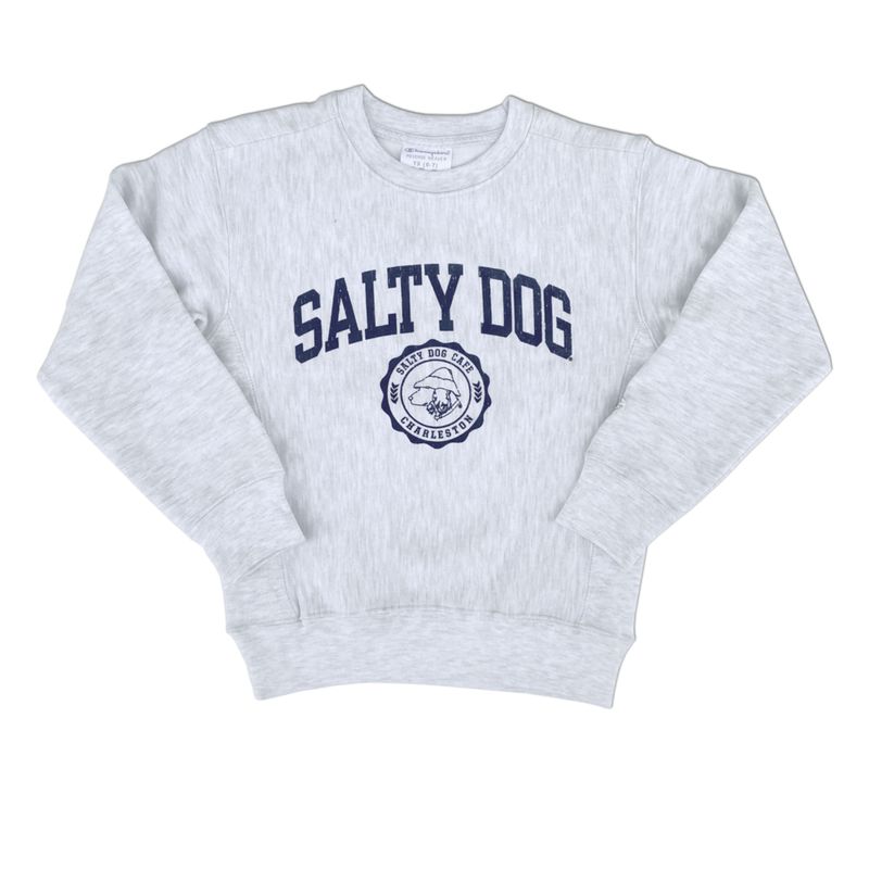 Charleston Sweatshirt-Youth Rev Weave Silver Grey