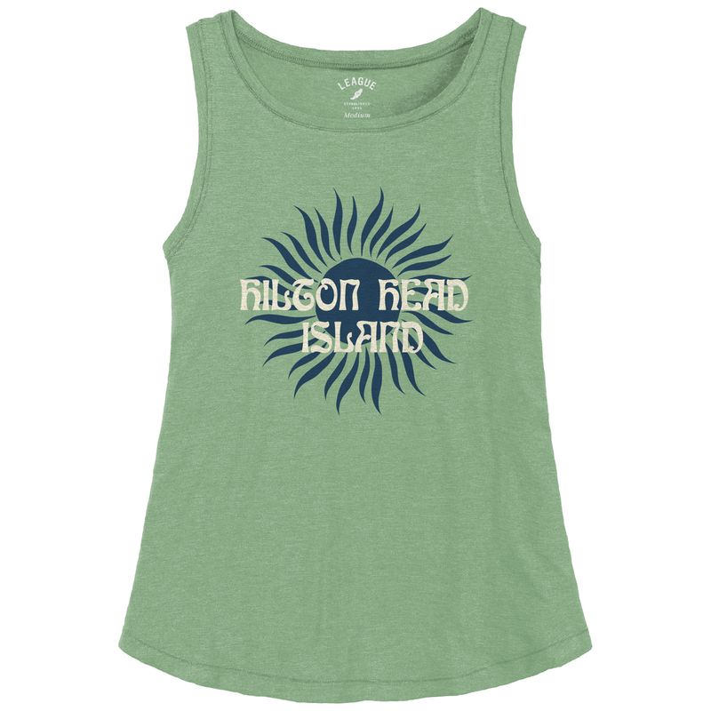 SBGS Trapeze Tank Heather Seafoam