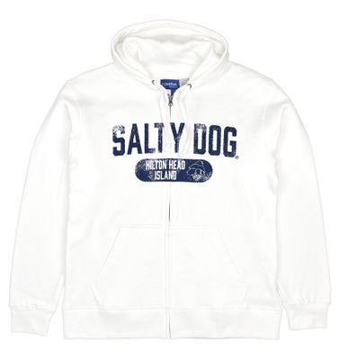 Hooded-Full Zip White