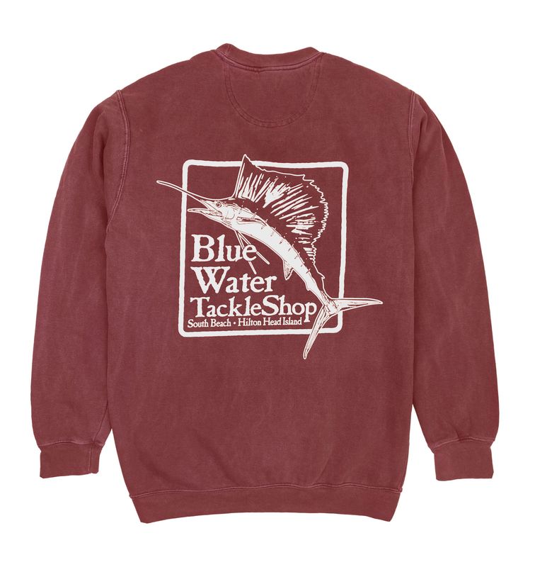 BW Stonewash Sweatshirt Crimson