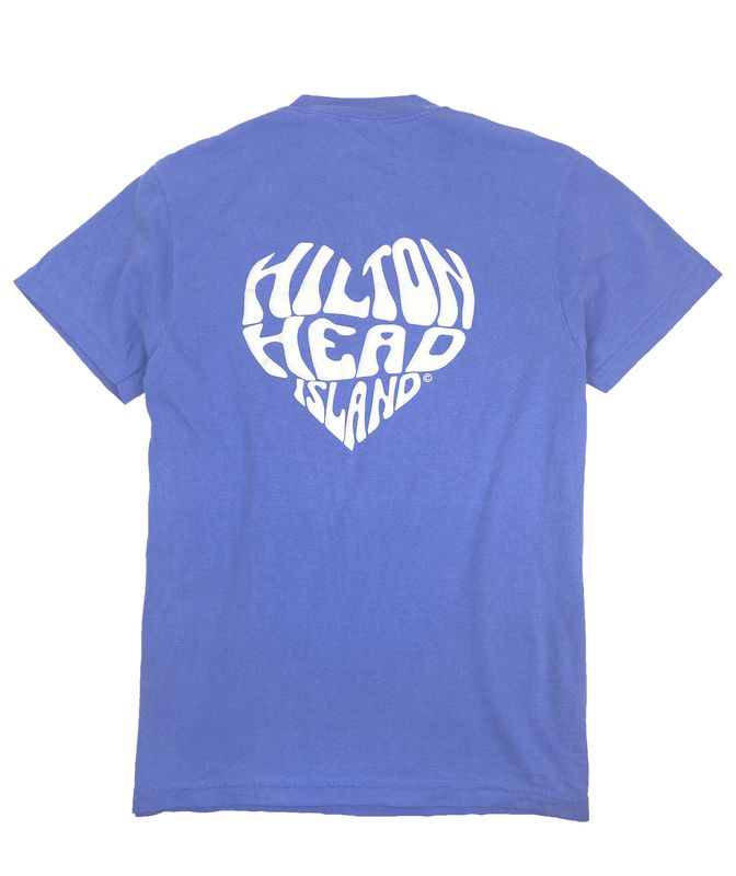 HHI Heart© Comfort Colors S/S Flo Blue