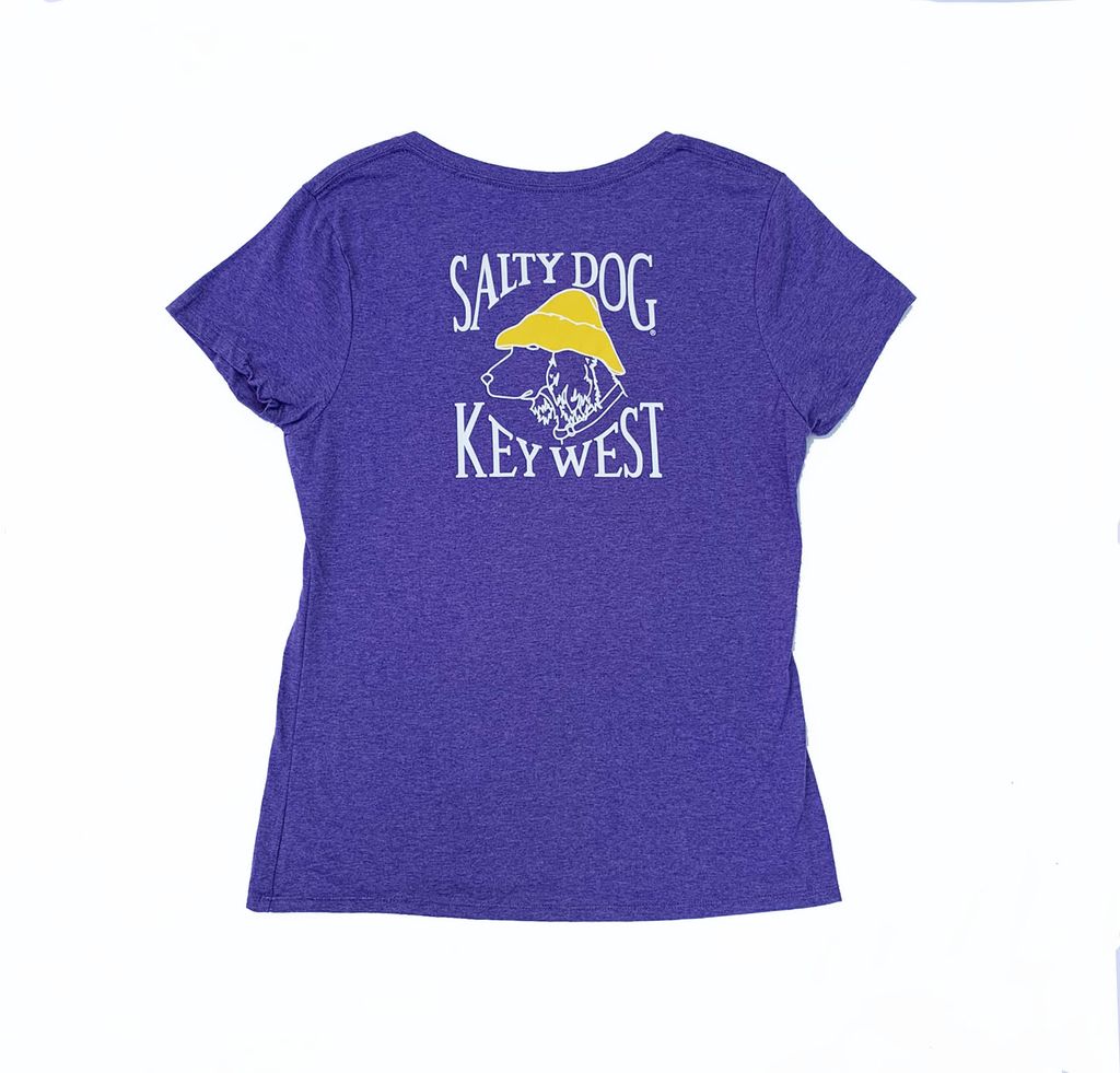 Key West Women&#39;s Triblend V-Neck S/S Grape