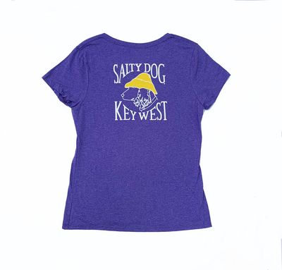 Key West Women's Triblend V-Neck S/S Grape