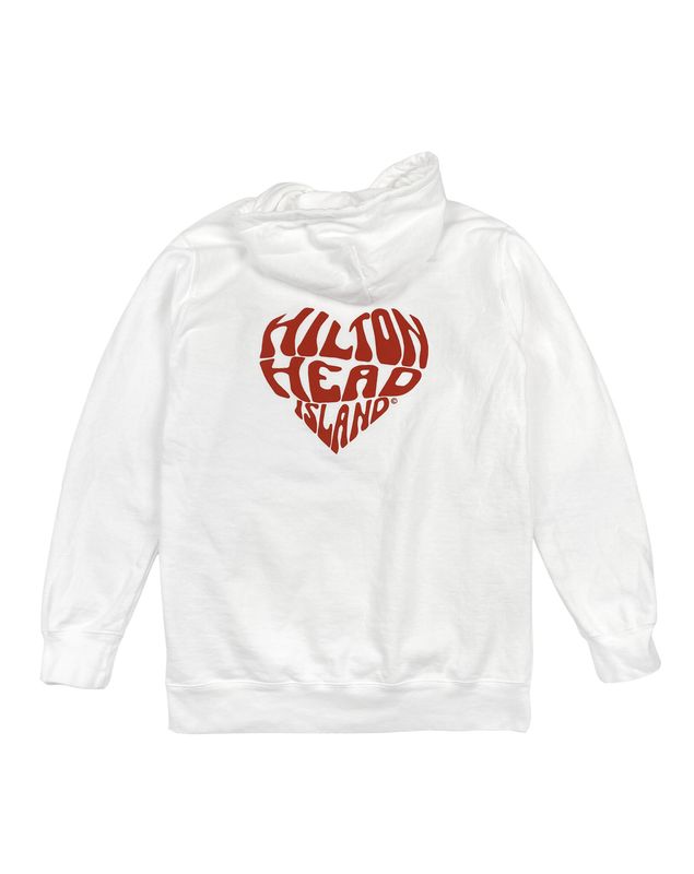 HHI Heart© Hooded Sweatshirt White