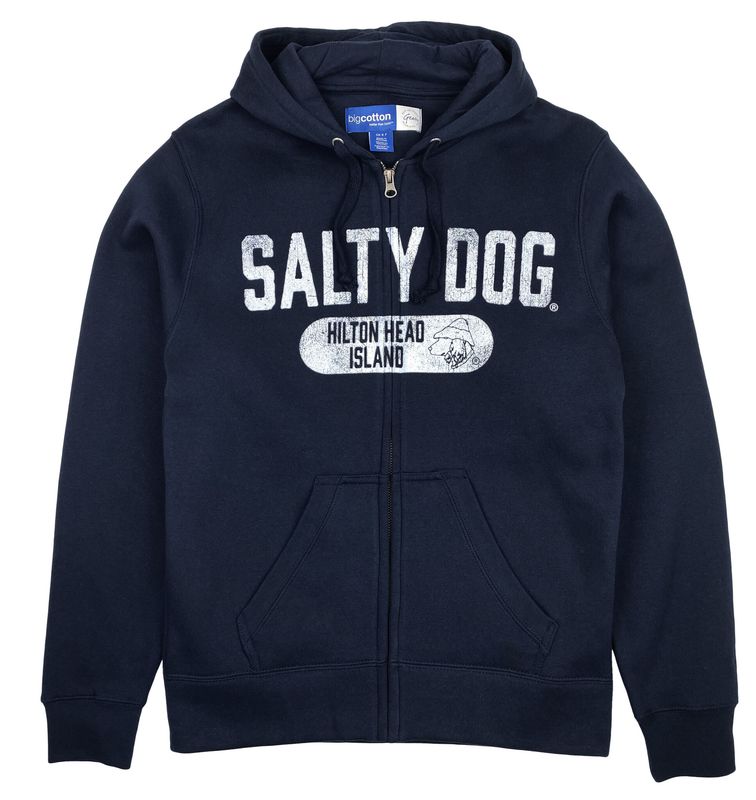 Hooded-Full Zip Navy