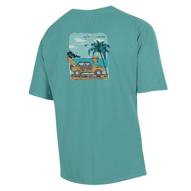 SBGS Beach Jeep S/S Spanish Moss