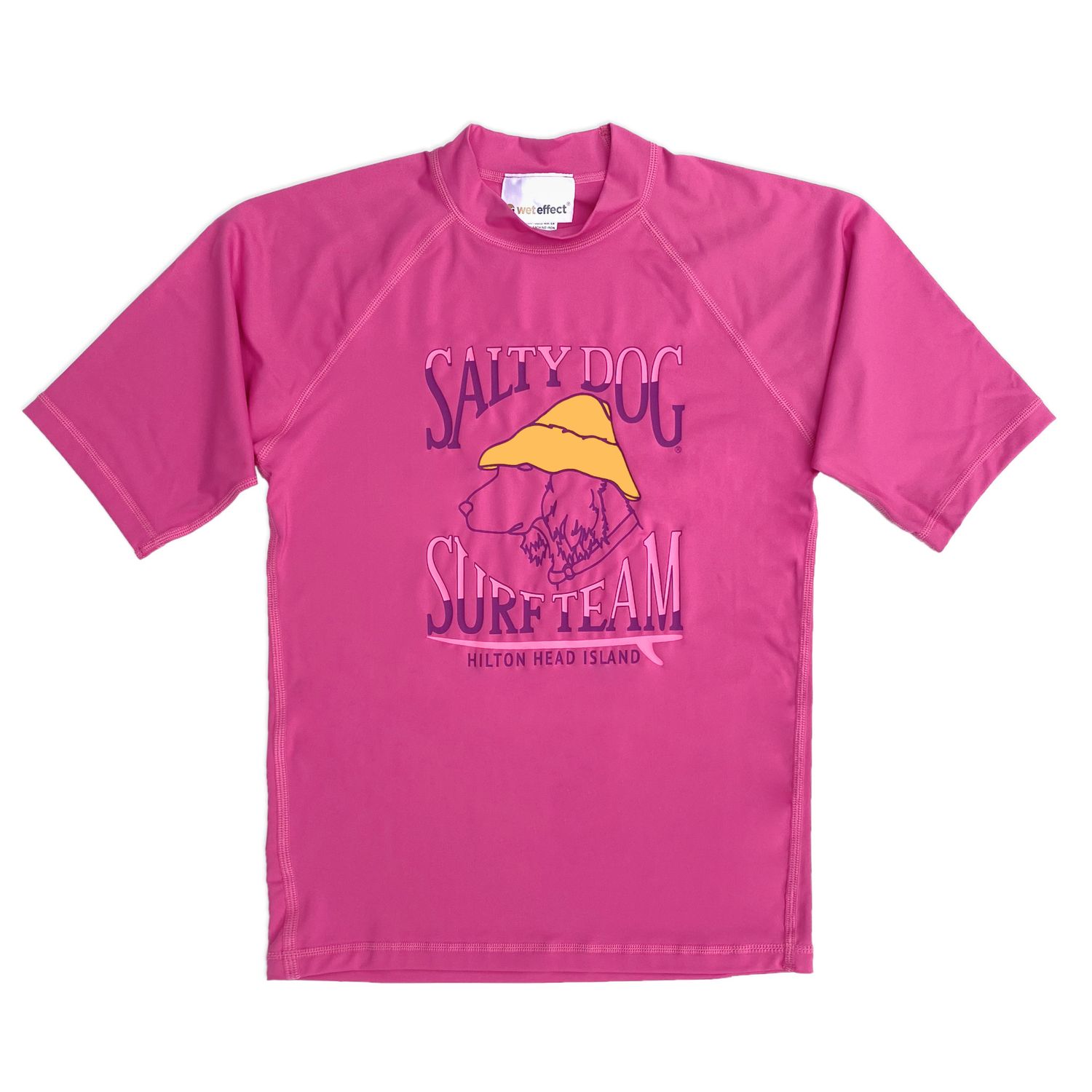 Youth Rash Guard S/S Pink
