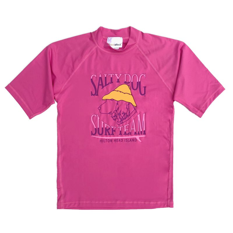 Youth Rash Guard S/S Pink
