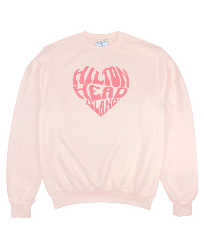HHI Heart© Crewneck Sweatshirt Body Blush
