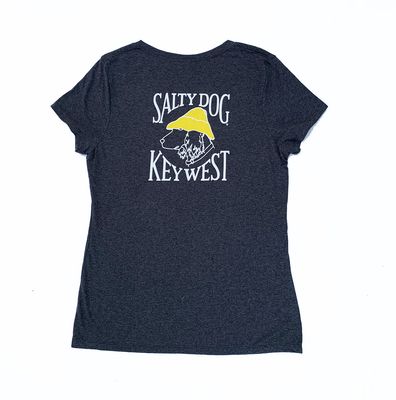 Key West Women's Triblend V-Neck S/S Slate