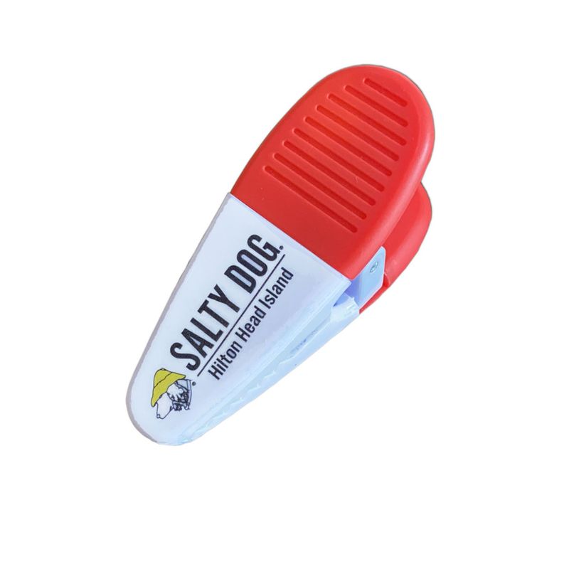 Fridge Clip, White/Red