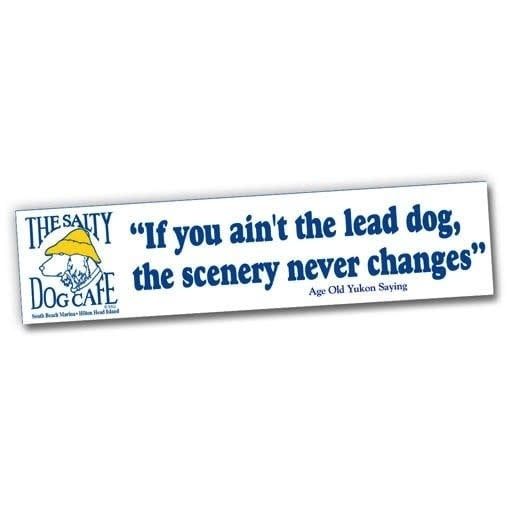 Bumper Sticker - White - Lead Dog