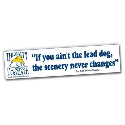 Bumper Sticker - White - Lead Dog