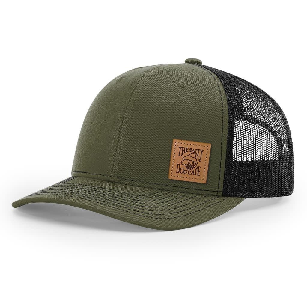 Trucker - Leather Patch, Loden/Black, Adult
