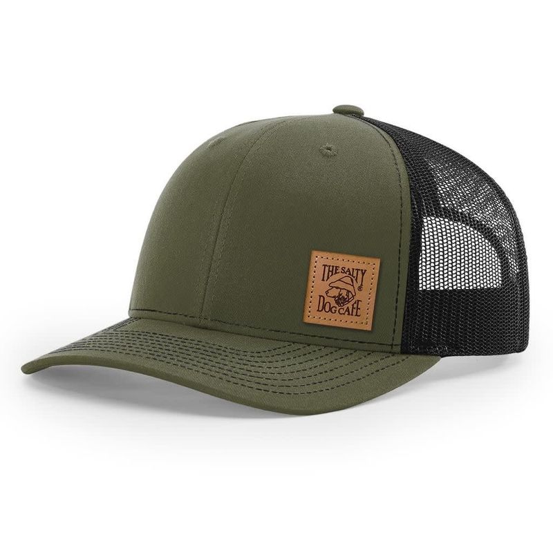 Trucker - Leather Patch, Loden/Black, Adult