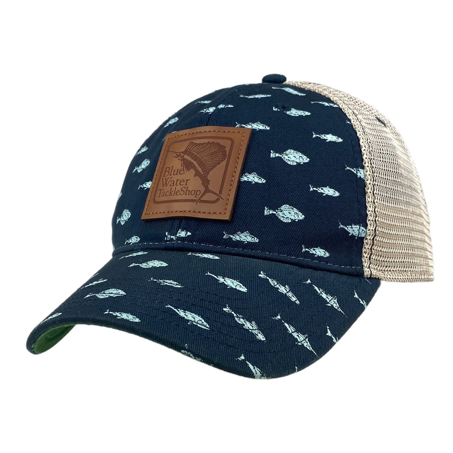 BW Hat - Old Fav Leather Patch, Fish