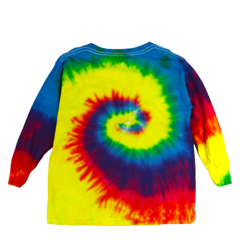 Youth Tie Dye L/S Reactive Rainbow