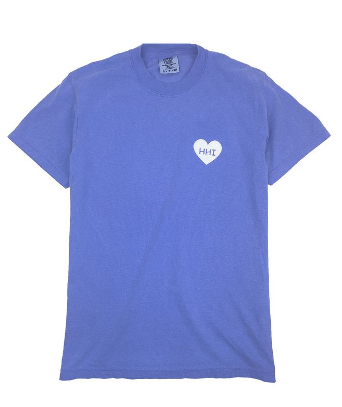 HHI Heart© Comfort Colors S/S Flo Blue