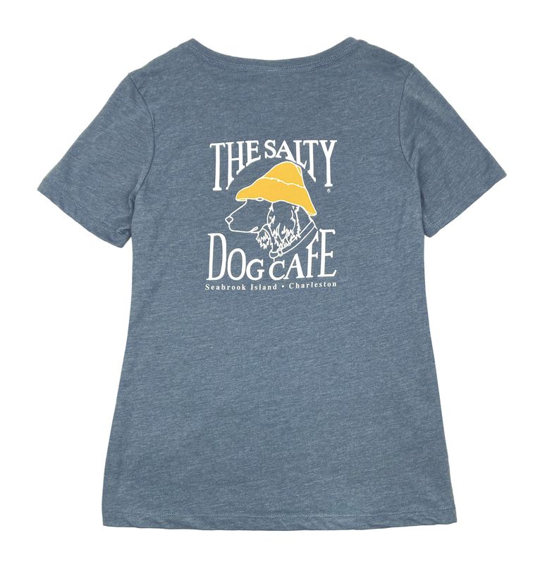 Charleston Women's V-Neck S/S Heather Slate