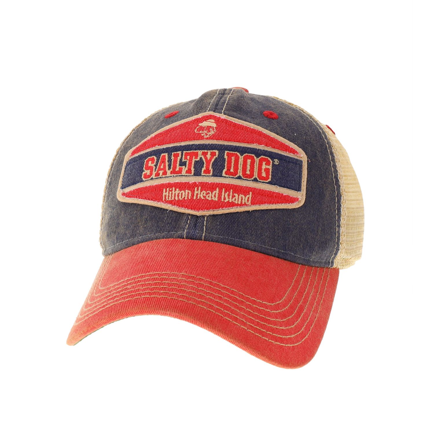 Hat - Old Favorite Trucker, Navy/Scarlet