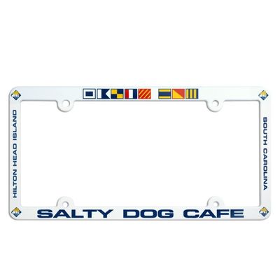 License Plate Frame - White