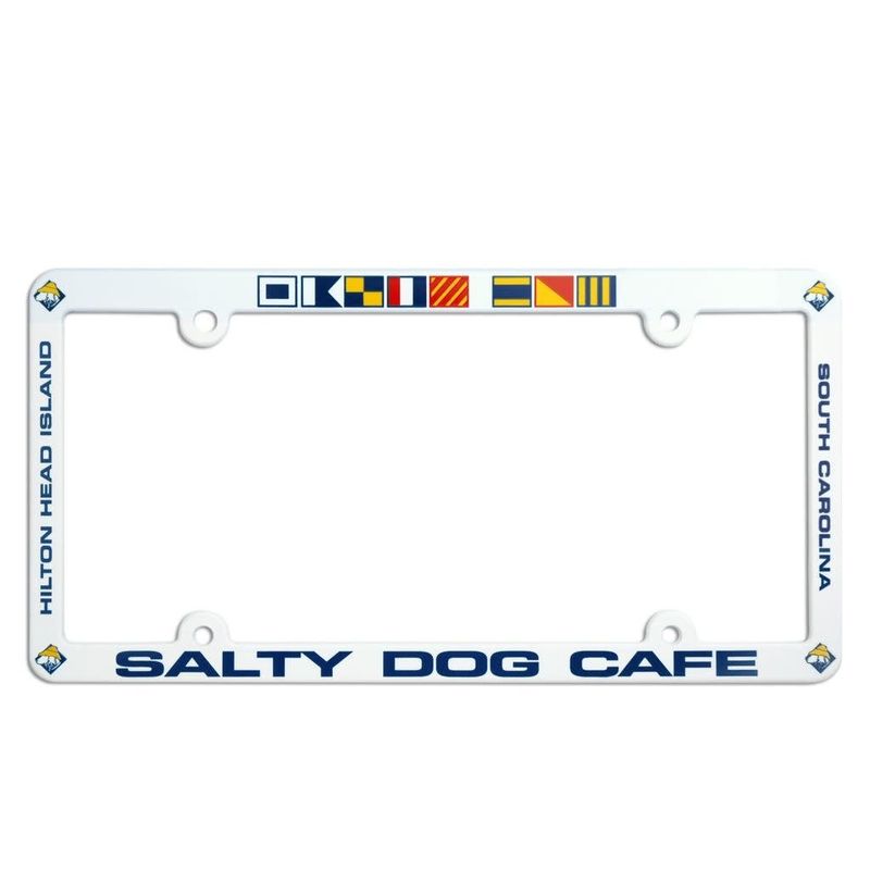 License Plate Frame - White