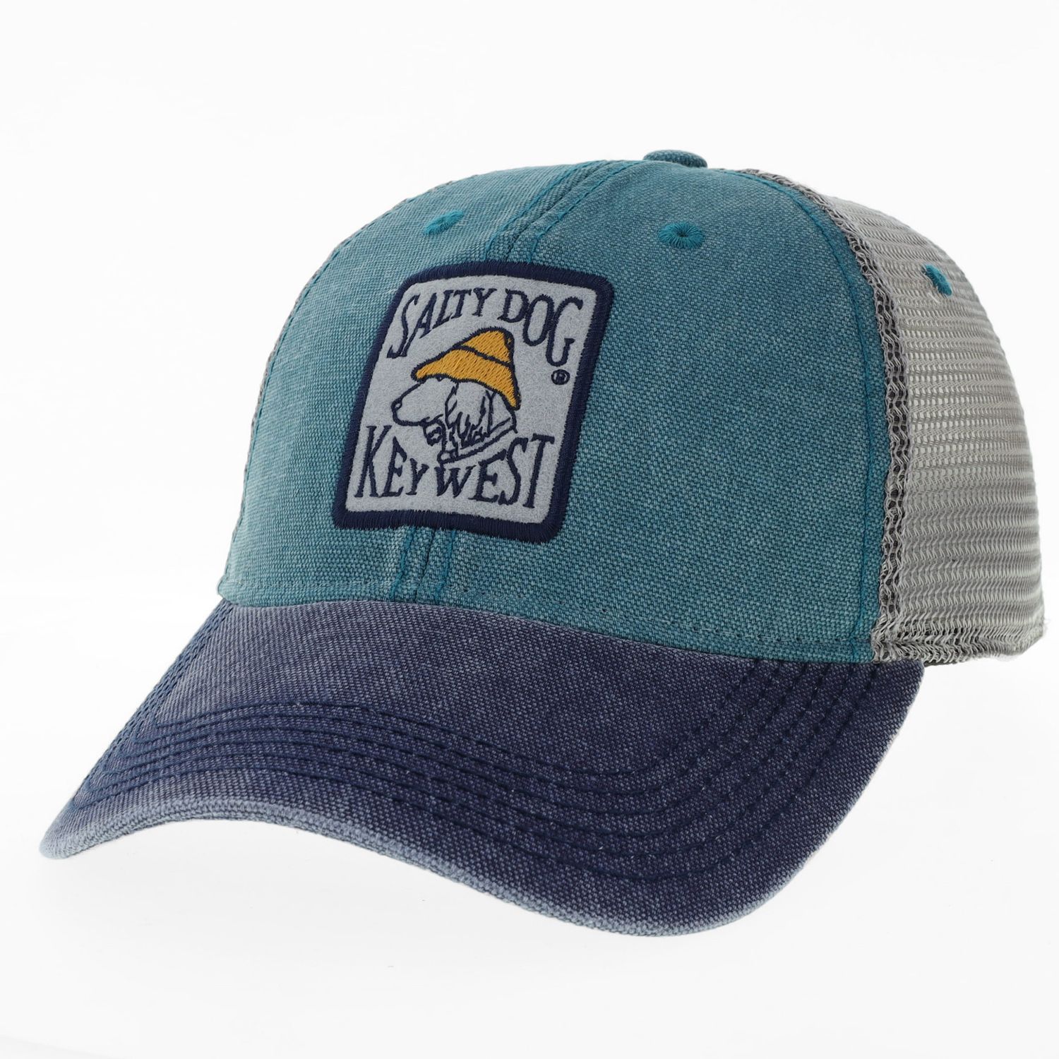 Key West Hat - Dashboard Trucker, Marine/Navy/Grey