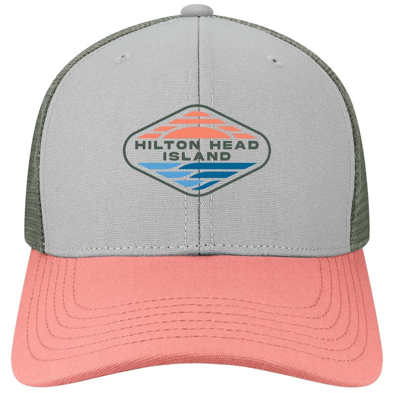 SBGS Hat - Mid Pro Crusher Trucker Lt Grey/Salmon/Dk Grey