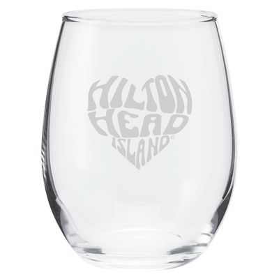 HHI Heart Wine Glass, 15oz